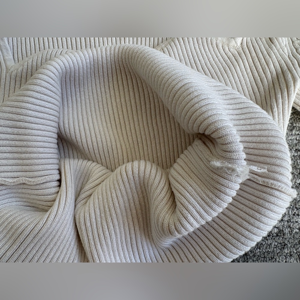 & Other Stories Cream Ribbed Knit - Picture 3 of 3